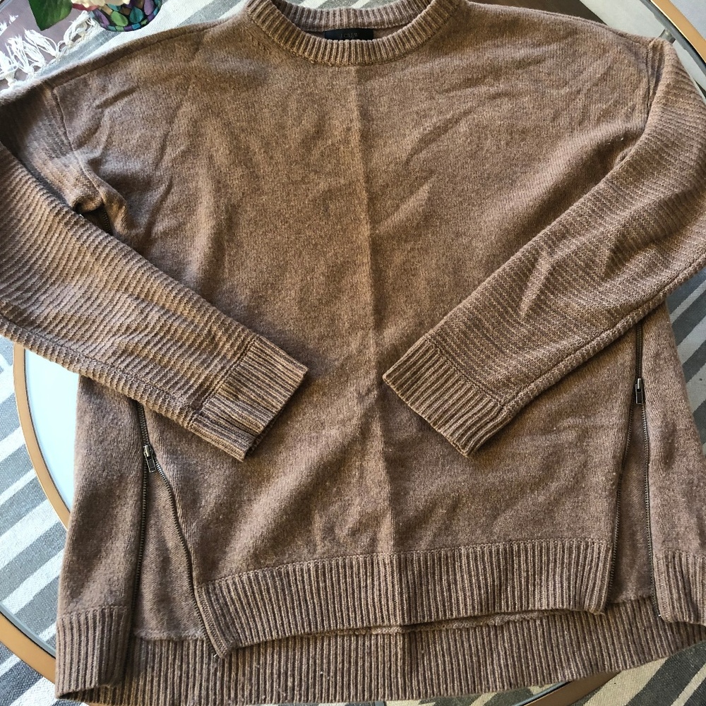 J. Crew Sweater w/Zip Detail
